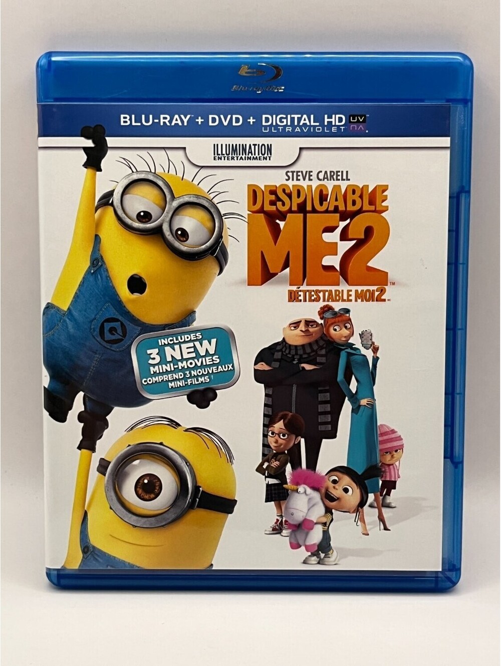 Despicable Me 2 Blu-ray + DVD Combo Digital Copy Children's